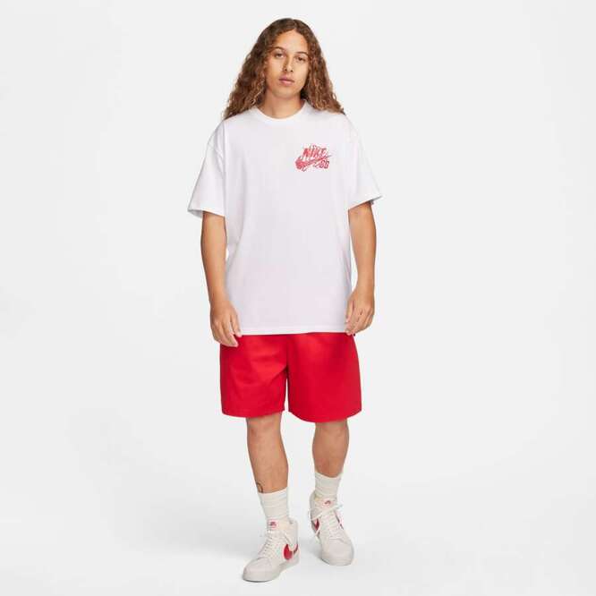 Nike SB Dragon Skate Tee (White / University Red)