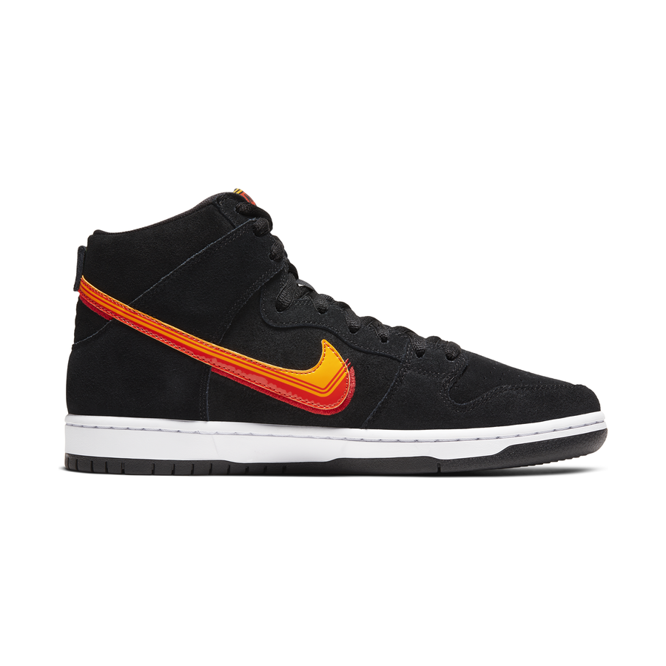 Nike SB Dunk High Pro Black University Gold Team Orange