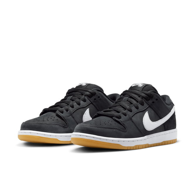 Nike SB Dunk Low Pro ISO (Black / White / Gum Light Brown)