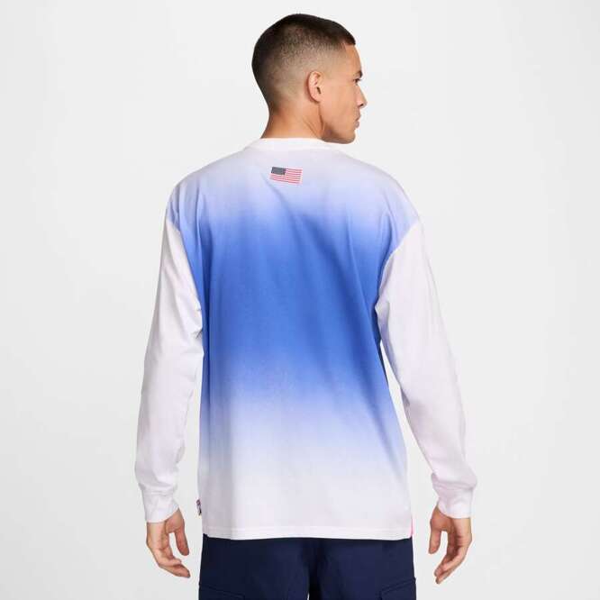 Nike SB Federation USA Long-Sleeve Skate T-Shirt (White)