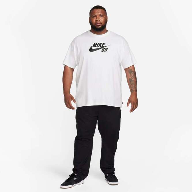 Nike SB Logo Skate Tee (White/Black)