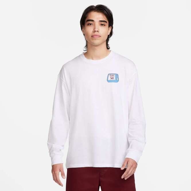 Nike SB Max90 Brainwash Skate Longsleeve (White)