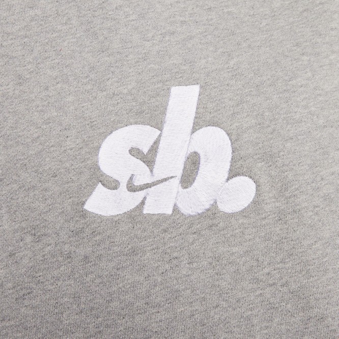 Nike SB Skate Hoodie (Dark Gray Heather / White)