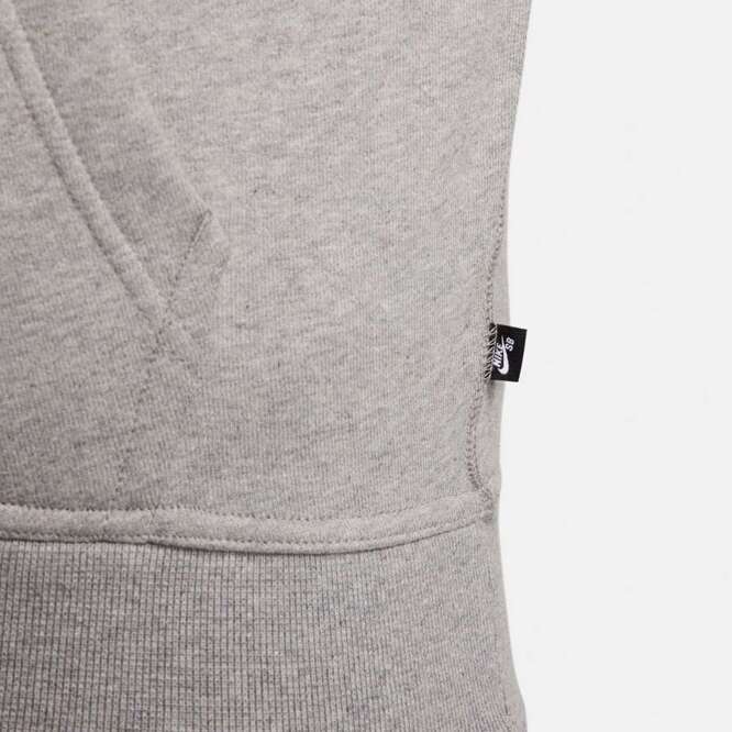 Nike SB Skate Hoodie (Dark Gray Heather / White)