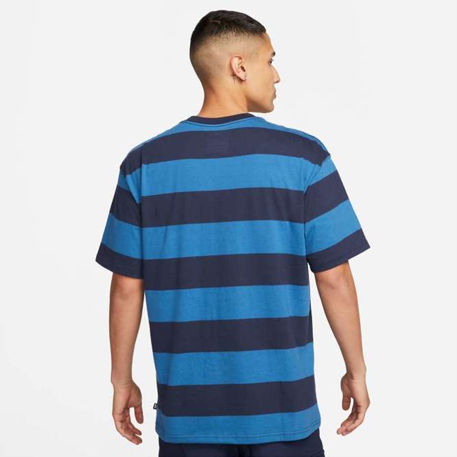 Nike SB Stripe Tee (Midnight Navy / Industrial Blue)