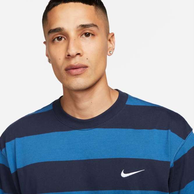 Nike SB Stripe Tee (Midnight Navy / Industrial Blue)