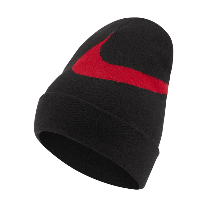 Nike SB Utility Beanie ISO Winter Hat (Black / University Red)