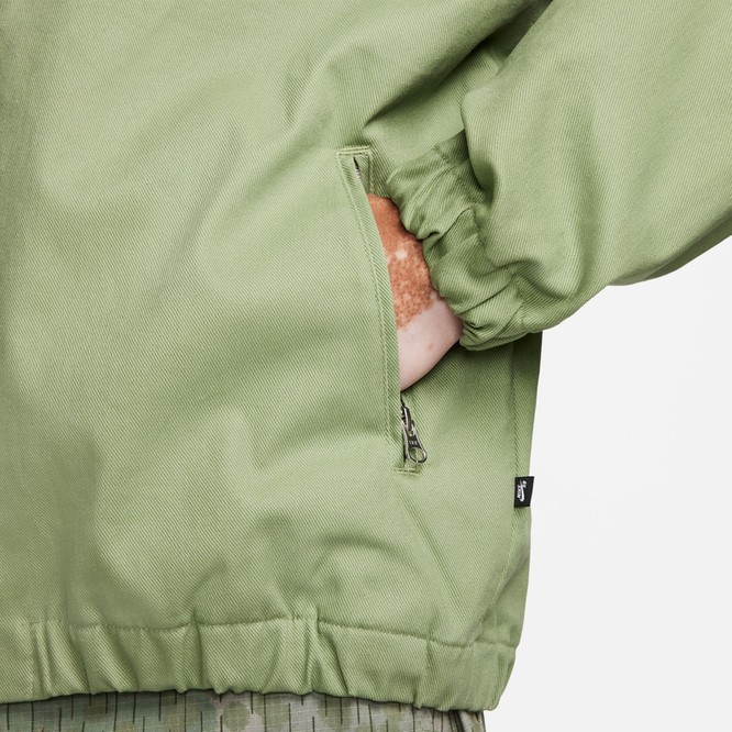 Nike SB Woven Twill Premium Skate Jacket (Oil Green)