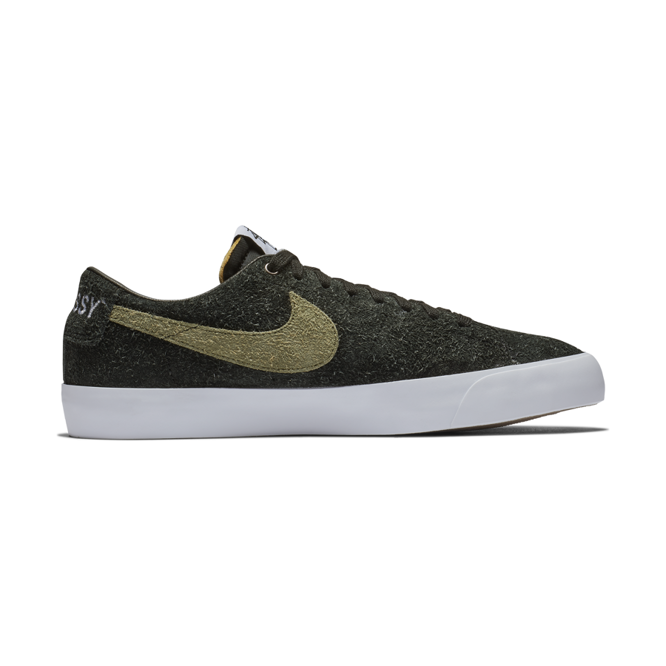 Nike SB X Stussy Blazer Lw QS shoes (Black / Palm Green)