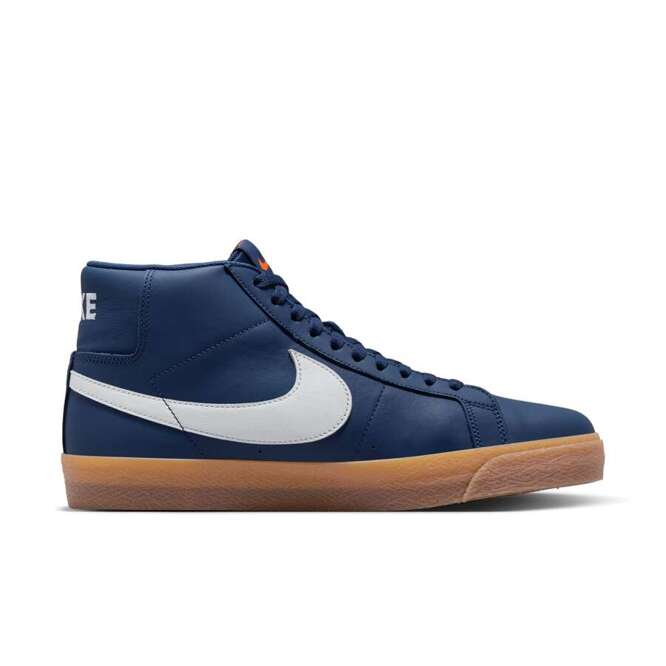 Nike SB Zoom Blazer Mid ISO (Navy / White / Navy / Gum Light Brown)