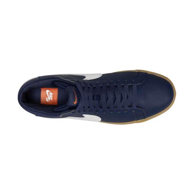 Nike SB Zoom Blazer Mid ISO (Navy / White / Navy / Gum Light Brown)