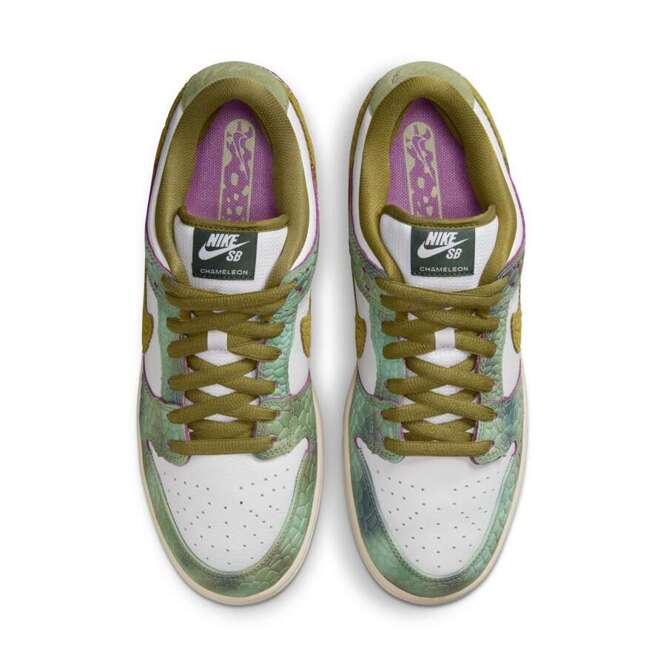 Nike SB x Alexis Sablone Dunk Low Pro (Oil Green / Desert Moss / White)