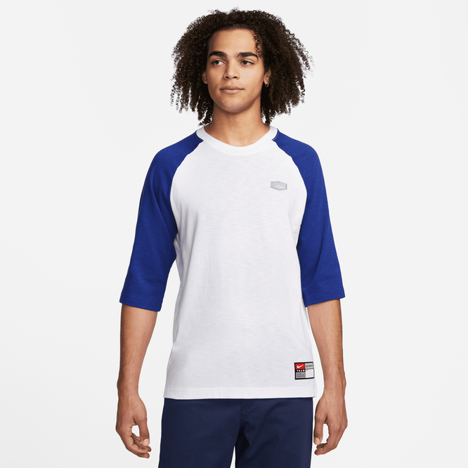 Nike SB x MLB Raglan Skate Tee LA (White / Deep Royal Blue)