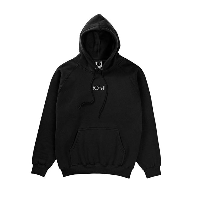 POLAR SKATE CO. SWEATSHIRT DEFAULT HOOD (BLACK)