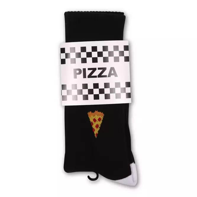 Pizza Skateboards Emoji Socks (Black)