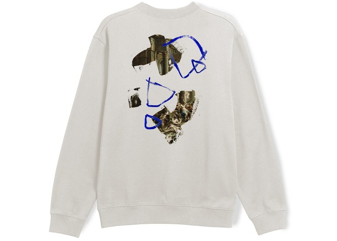 Poetic Collective Strokes Crewneck Sweater (Ivory)