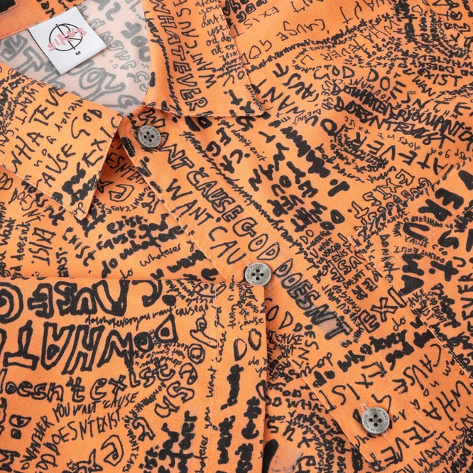 Polar Skate Co. Exist Bowling Shirt (Orange)