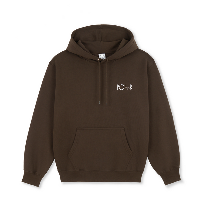 Polar Skate Co. Stroke Logo Dave Hoodie (Chocolate)