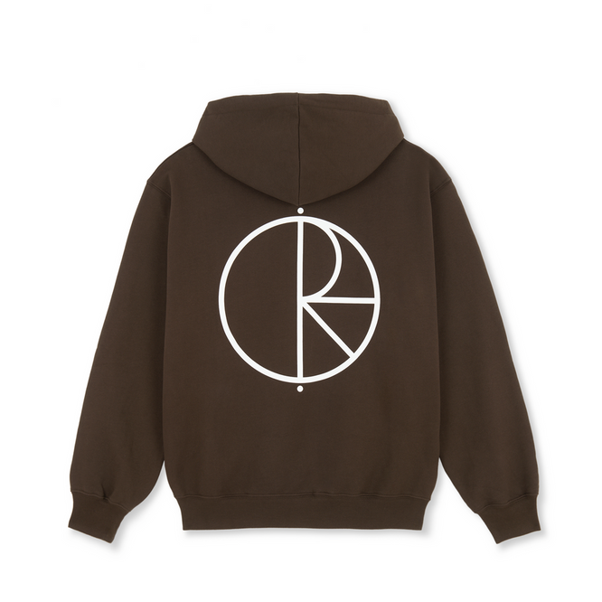 Polar Skate Co. Stroke Logo Dave Hoodie (Chocolate)