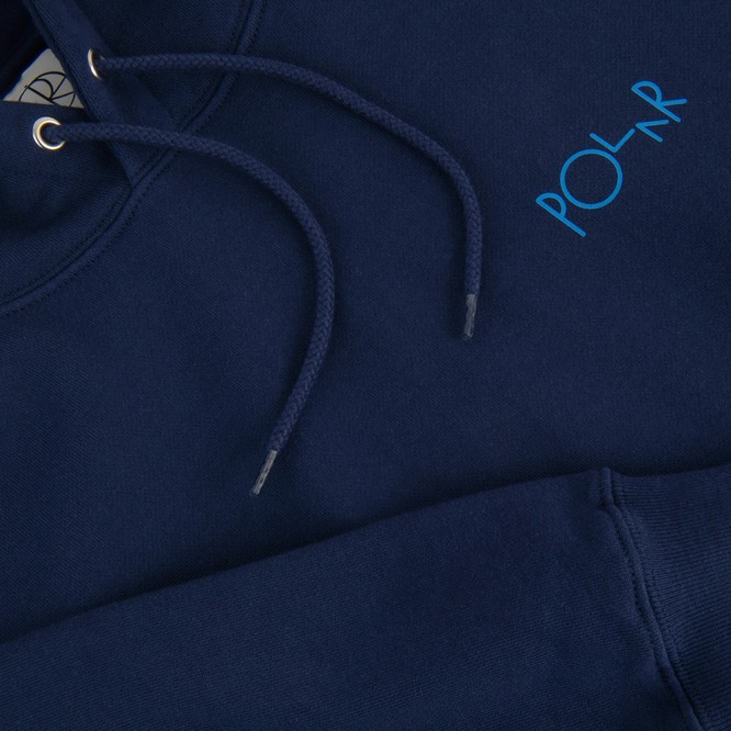 Polar Skate Co. Stroke Logo Dave Hoodie (Dark Blue)