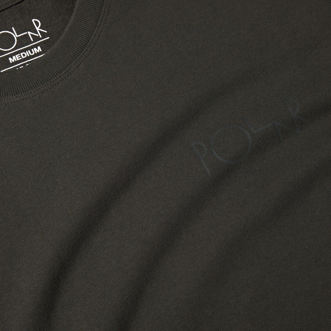 Polar Skate Co. Stroke Logo Tee (Dirty Black)