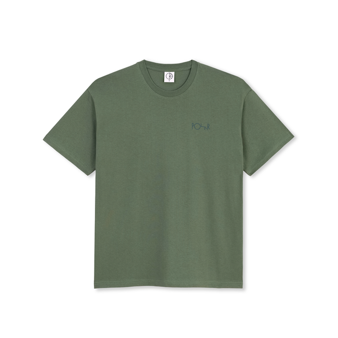 Polar Skate Co. Stroke Logo Tee (Jade Green / Dark Green)