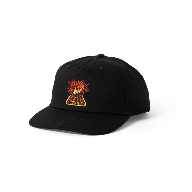 Polar Skate Co. Volcano Twill Jake Cap (Black)