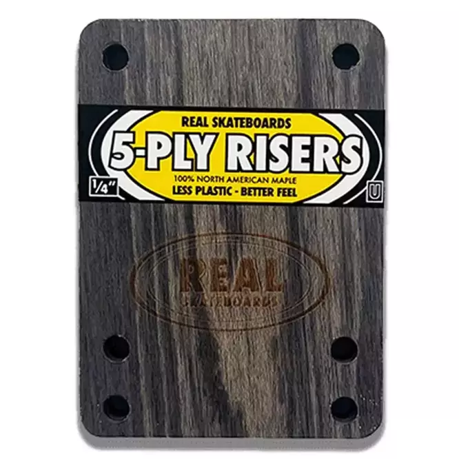 Real Skateboard 5-PLY Raisers (1/4") (Universal)