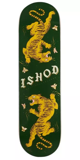 Real Skateboards Ishod Cat Scratch Glitter Twin Tail Board 8.5" x 32.25"