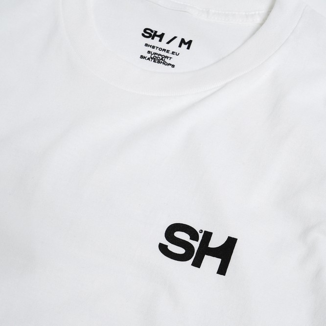 SH 3D QP Logo Outline Tee (White)