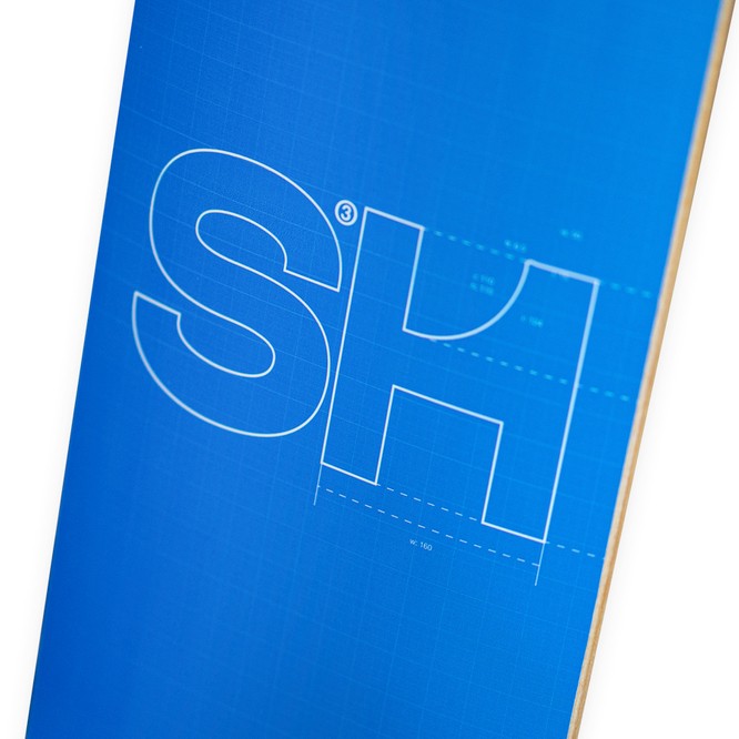 SH QP Logo Blueprint Board (Blue/White)