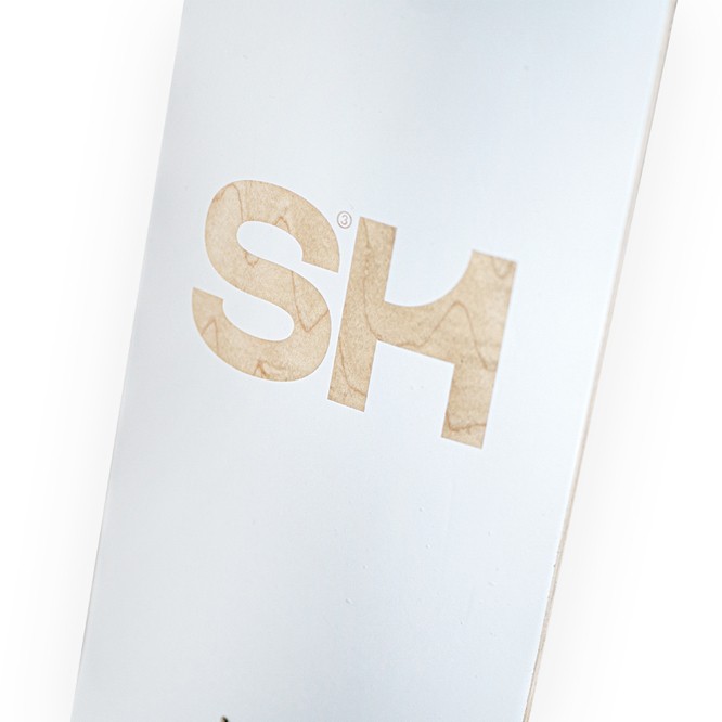 SH QP Logo board (White / Wood)