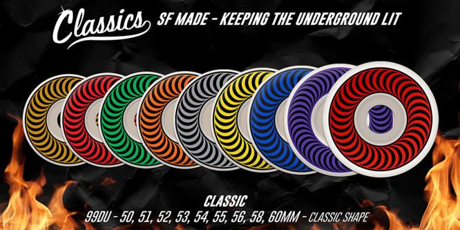 SPITFIRE CLASSICS 99DU 53 MM WHEELS