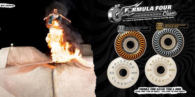 Spitfire Wheels Formula Four Classic (Orange) 101DU 53 mm