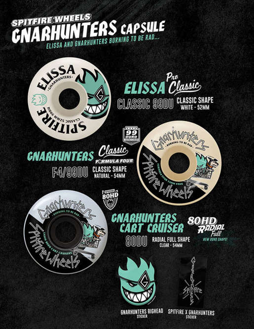 Spitfrie Wheels x Gnarhunters 80HD Cart Cruiser Radial Full 54 mm