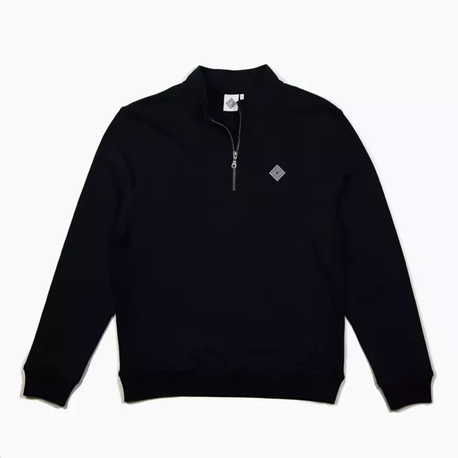 The National Skateboard Co. Quarter Zip Logo (Navy Blue)