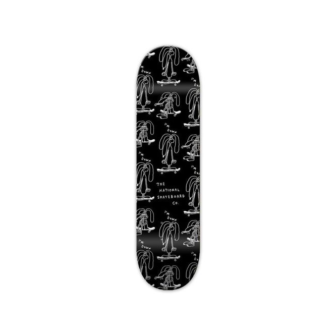 The National Skateboard Co. board I'm Down (Black) (High Concave) 8.25"