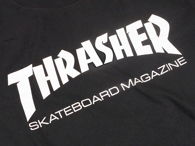 Thrasher Skate Mag Logo Tee (Black/White)