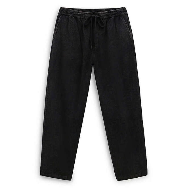 Vans Range Baggy Tapered Corduroy Acid Wash Elastic Waist Pant (Black)