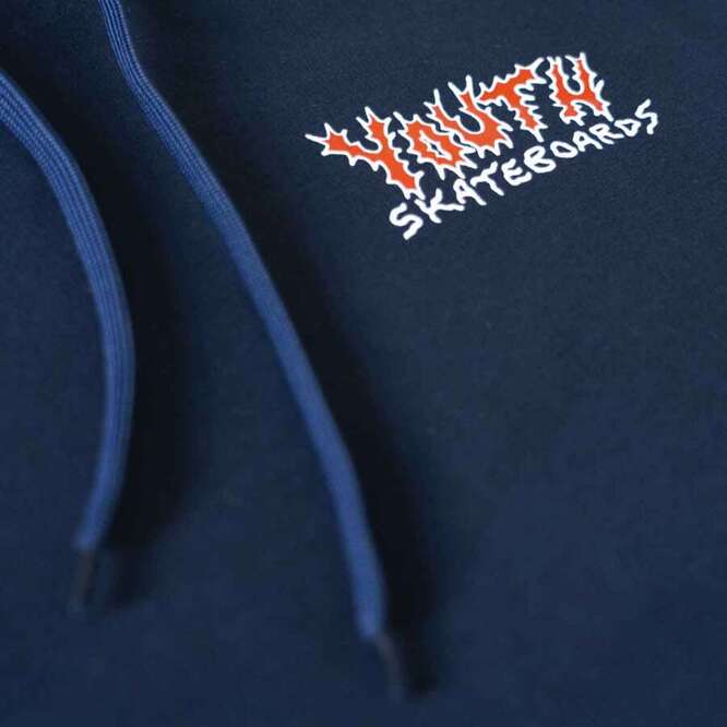 Youth Skateboards Bummers Logo Hoodie (Navy)