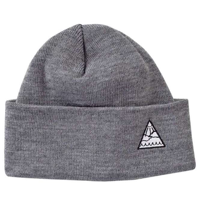 Youth Skateboards Triangle Plain Beanie (Grey)