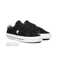 CONVERSE ONE STAR PRO LOW TOP SHOES (BLACK/WHITE/WHIE)