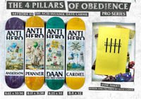 DECK ANTIHERO SKATEBOARDS CARDIEL 4 PILLARS 8.4" x 32"