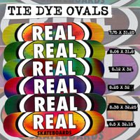 DECK REAL SKATEBOARDS TIE DIE OVAL 8.38"