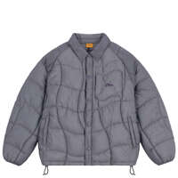 Dime Midweight Wave Puffer Jacket (Silver Gray)