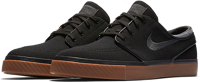 NIKE SB Zoom Stefan Janoski CNVS Black / Gum Medium Brown shoes