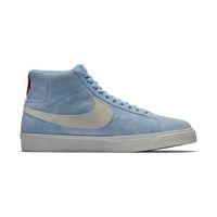 Nike SB Air Zoom Blazer Mid "Lance Mountain" QS shoes (University Blue / Light Bones - Habanero Red)