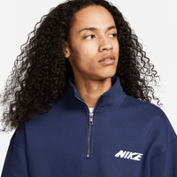 Nike SB Copy Shop Half Zip Fleece Skate Pullover (Midnight Navy)