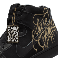 Nike SB x FAUST Dunk High Pro (Black / Black / Metallic Gold)