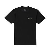 POLAR SKATE CO. T-SHIRT FILL LOGO TEE (BLACK/WHITE)